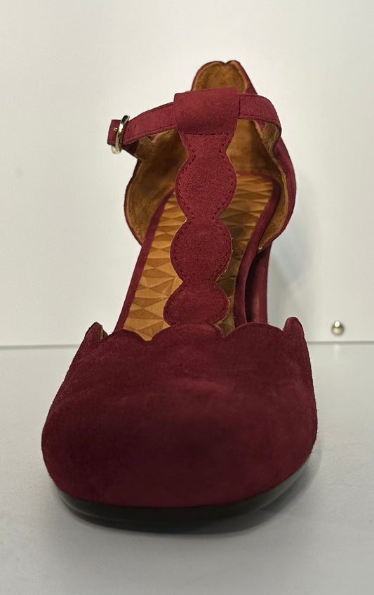 Chie Mihara - Faga Granate T80 camoscio bordò