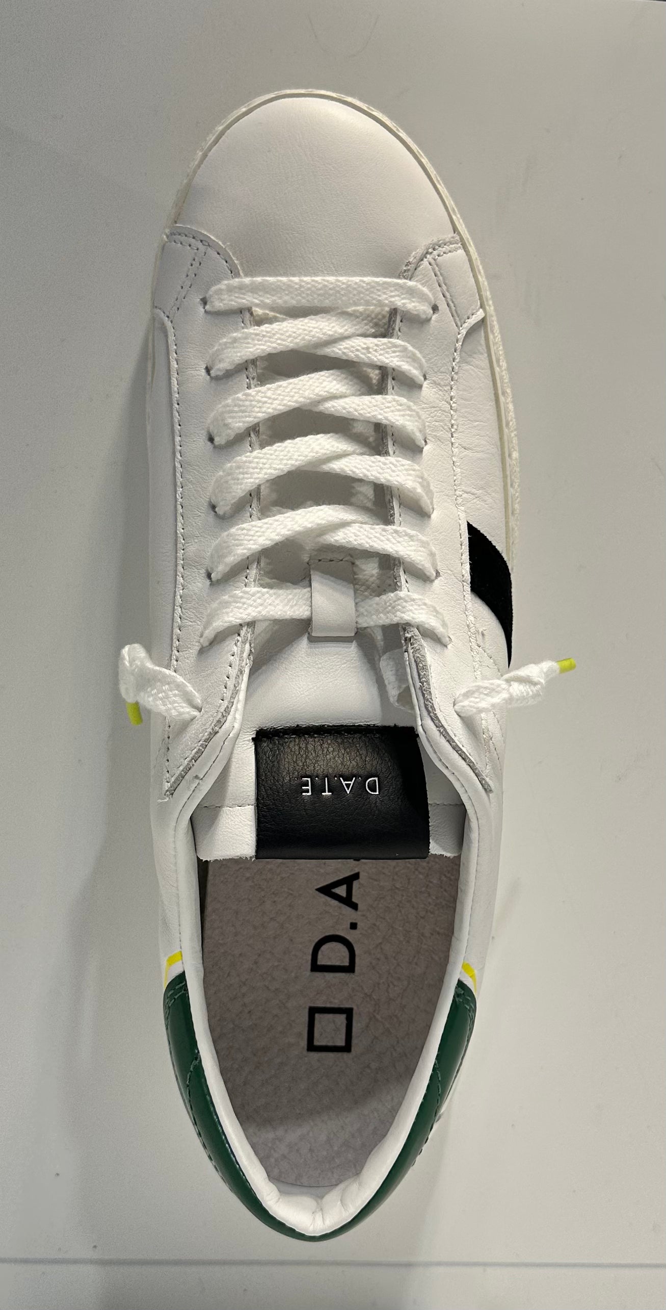 D.A.T.E. Hillow Vintage Calf White-Green