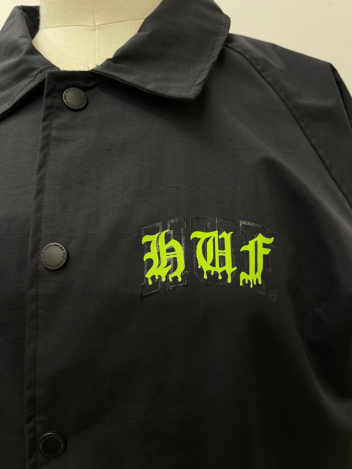 Huf giacca impermeabile logo fluo