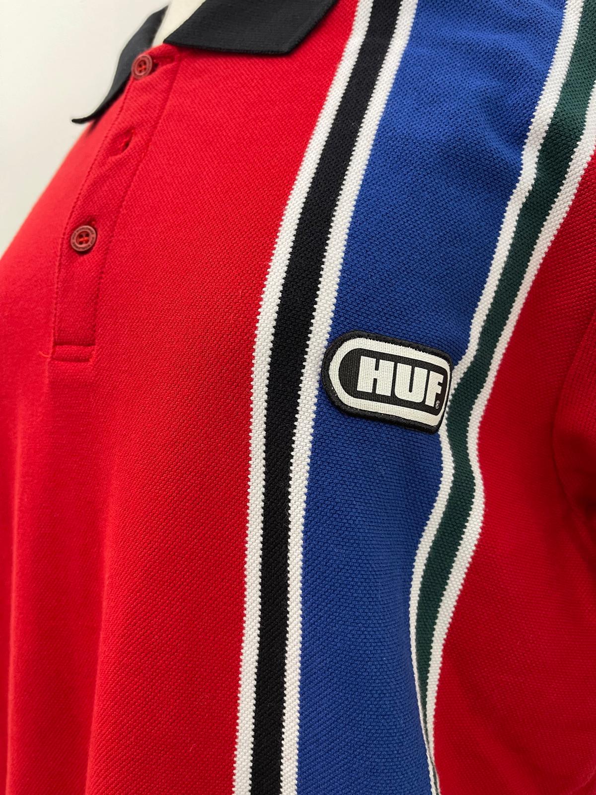 Huf polo con riga a contrasto