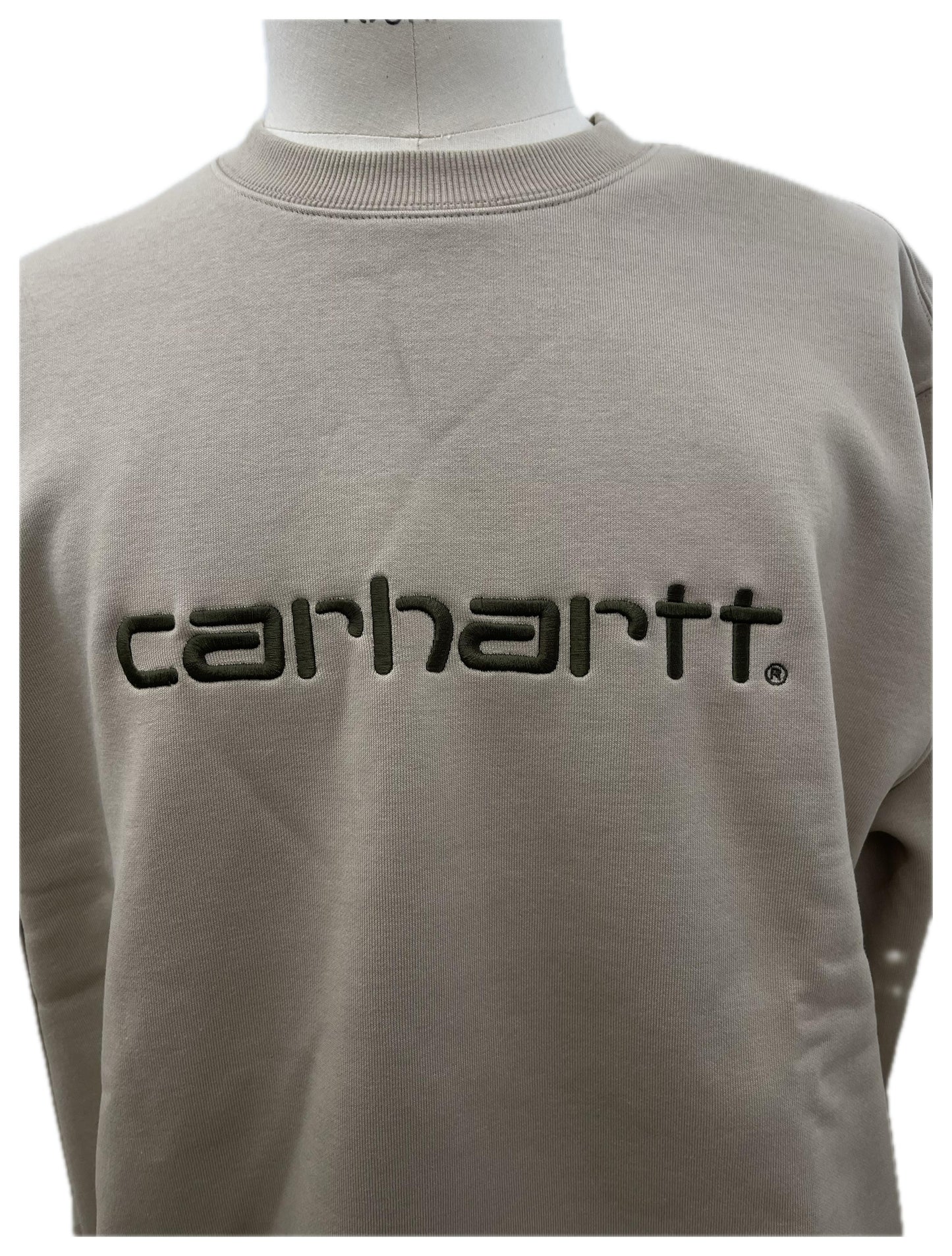 Carhartt felpa con logo petto ricamato