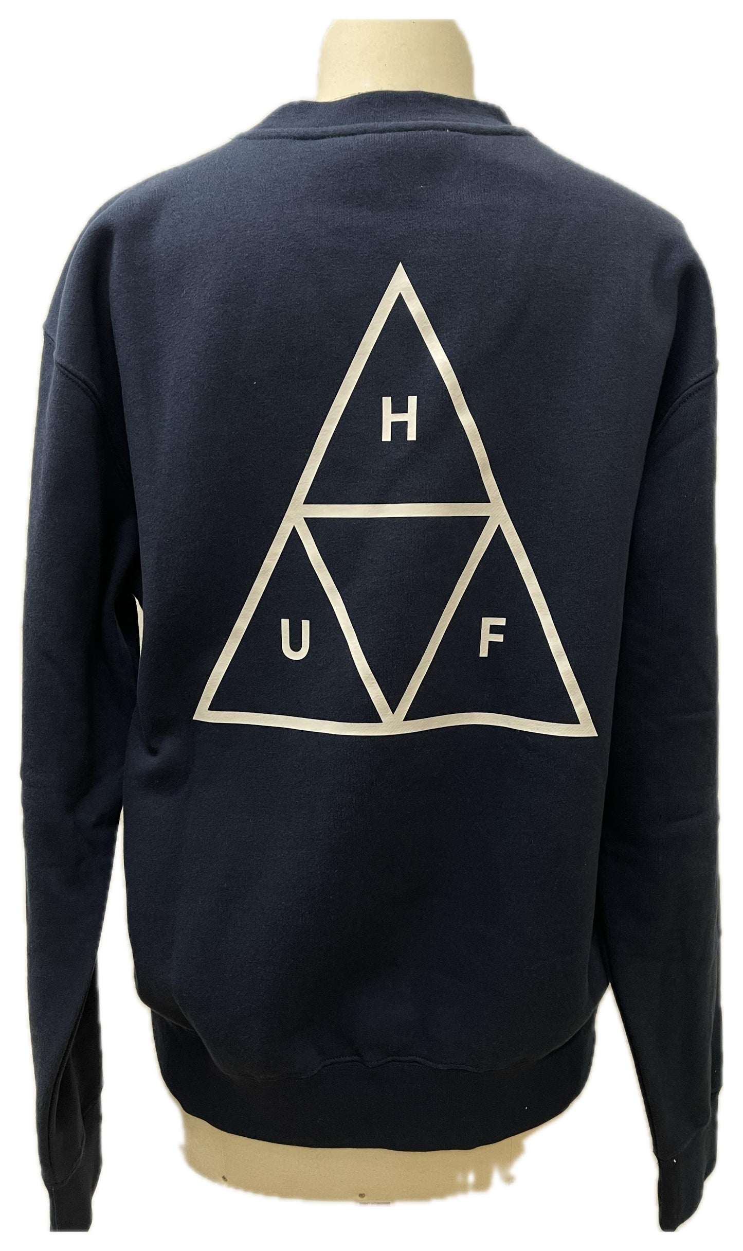 Huf felpa blu logo triangolo