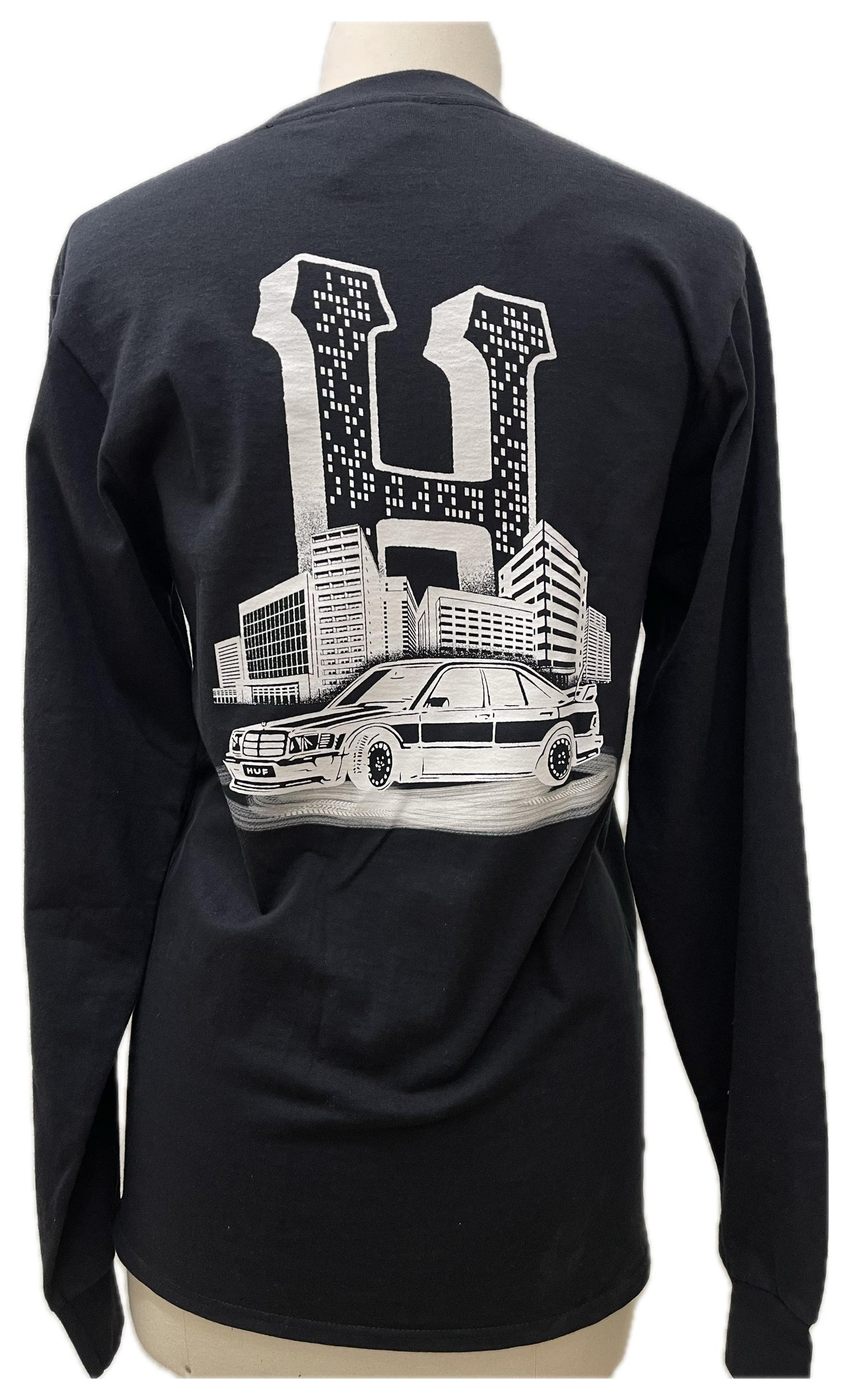 Huf long sleeve nero con logo