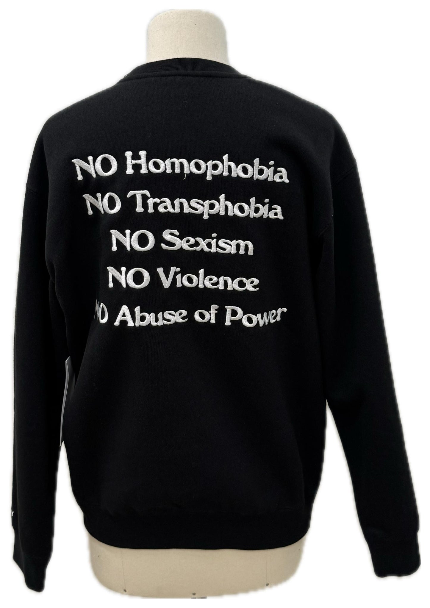 Obey felpa scritta dietro