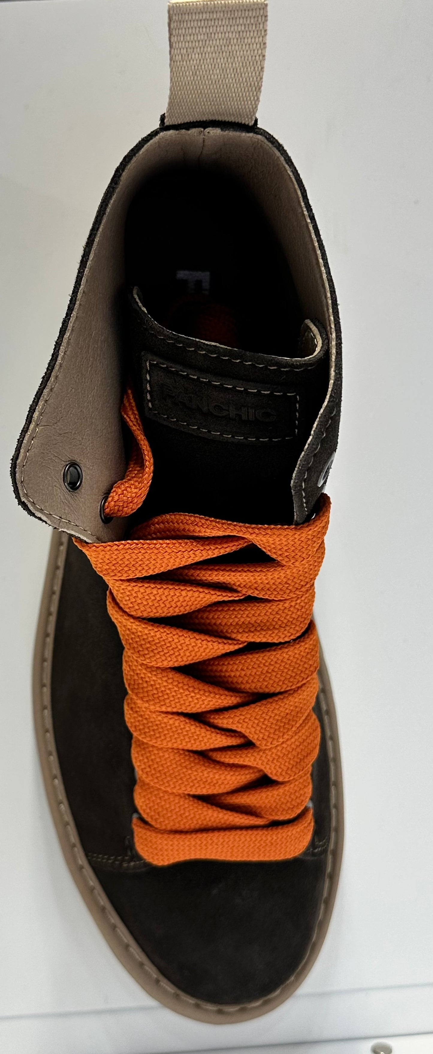 PANCHIC- ANKLE BOOT EBONY BURNT-ORANGE