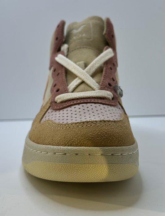 Veja v-15 suede multico peach