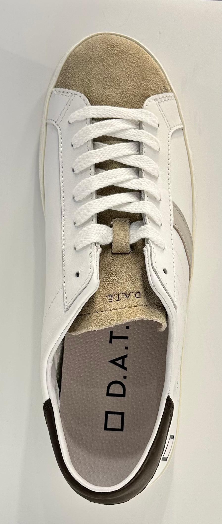 D.A.T.E. Hillow Vintage Calf White-T.Moro