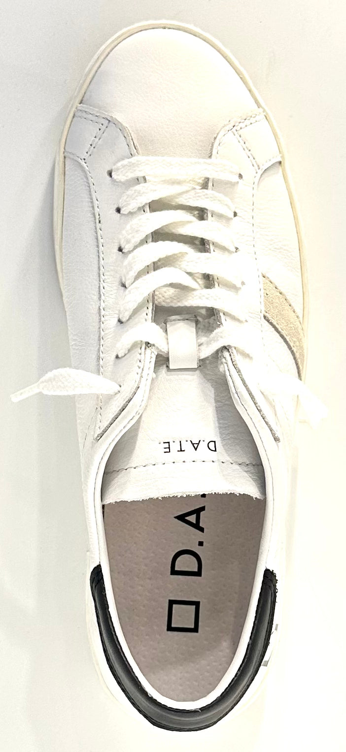 D.A.T.E. Hillow Calf White-Black