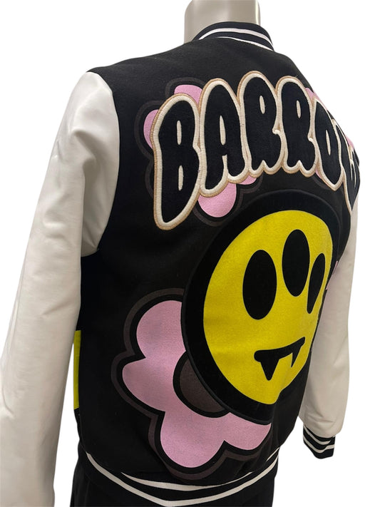 Barrow Giacca Varsity con Applicazioni Floreali