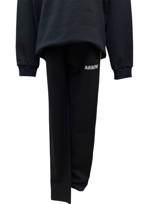 Barrow Bambino pantaloni neri banda laterale multicolor