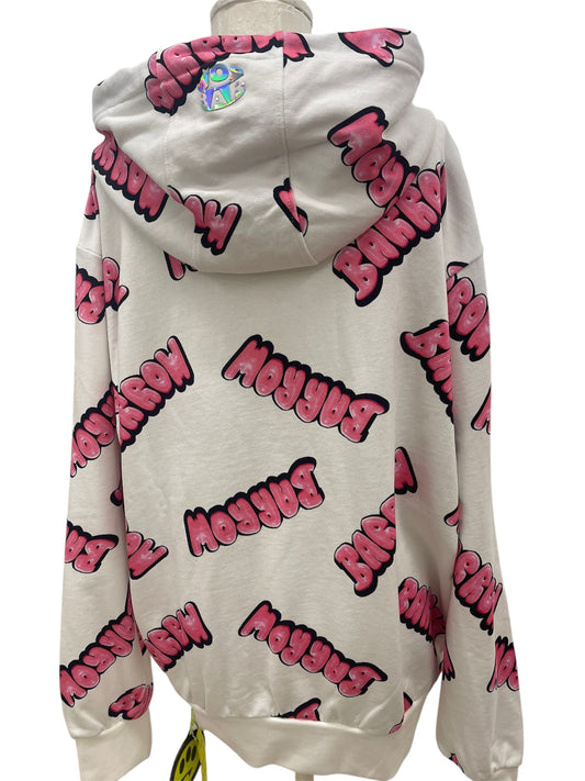 Barrow felpa logo all over rosa