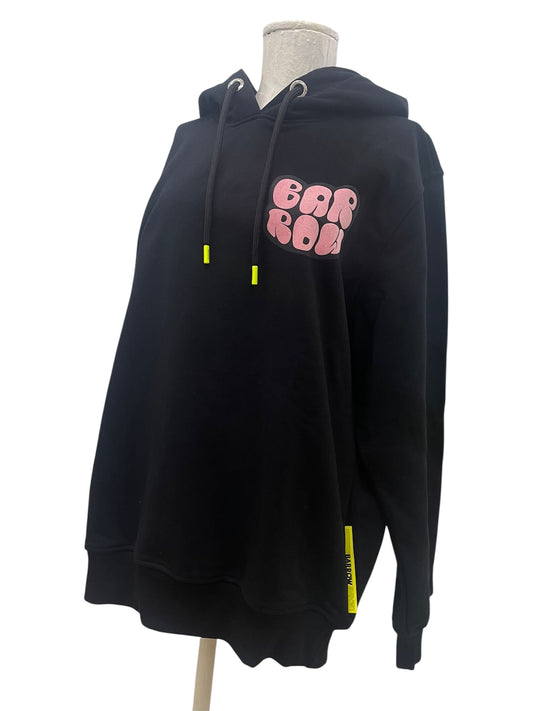 Barrow felpa con cappuccio nera con stampa palloncino