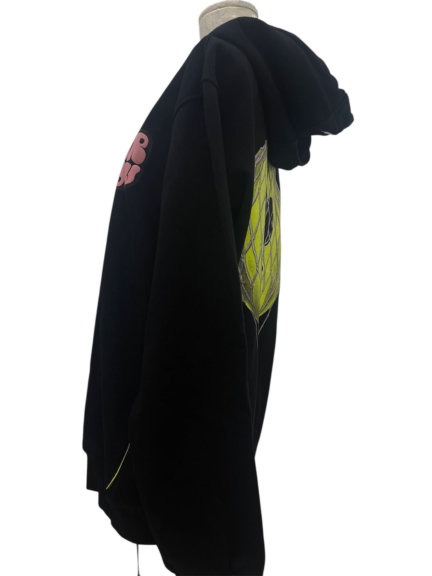 Barrow felpa con cappuccio nera con stampa palloncino