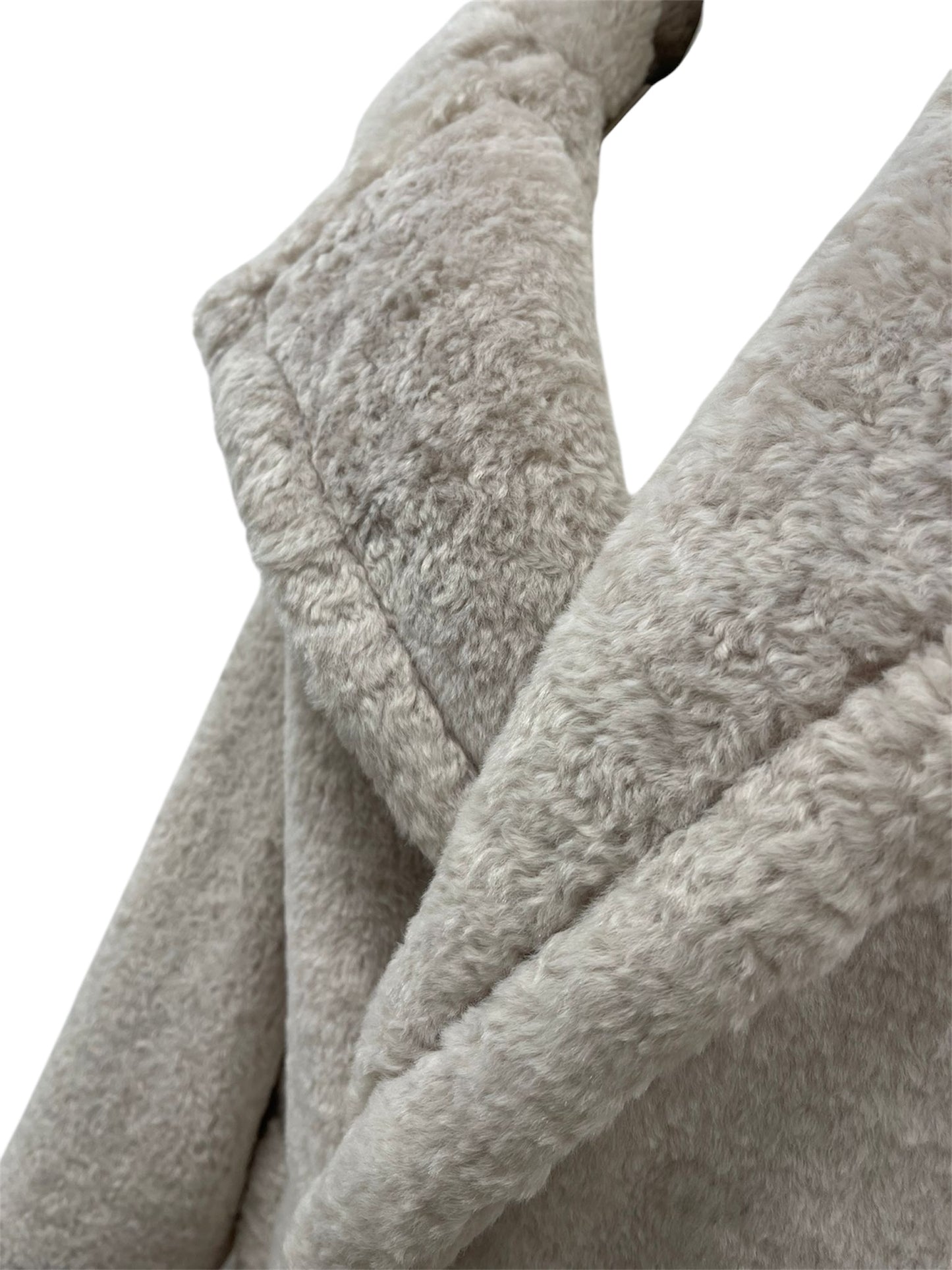 Hinnominate cappotto teddy oversize beige