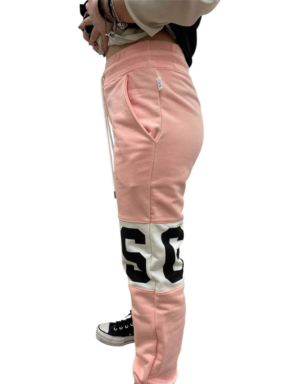 GCDS pantaloni jogger rosa