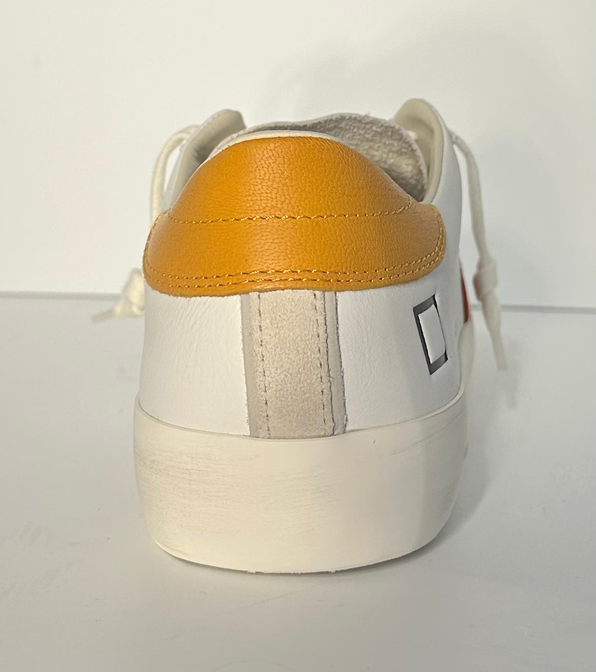 D.A.T.E. Hillow Calf White-Orange