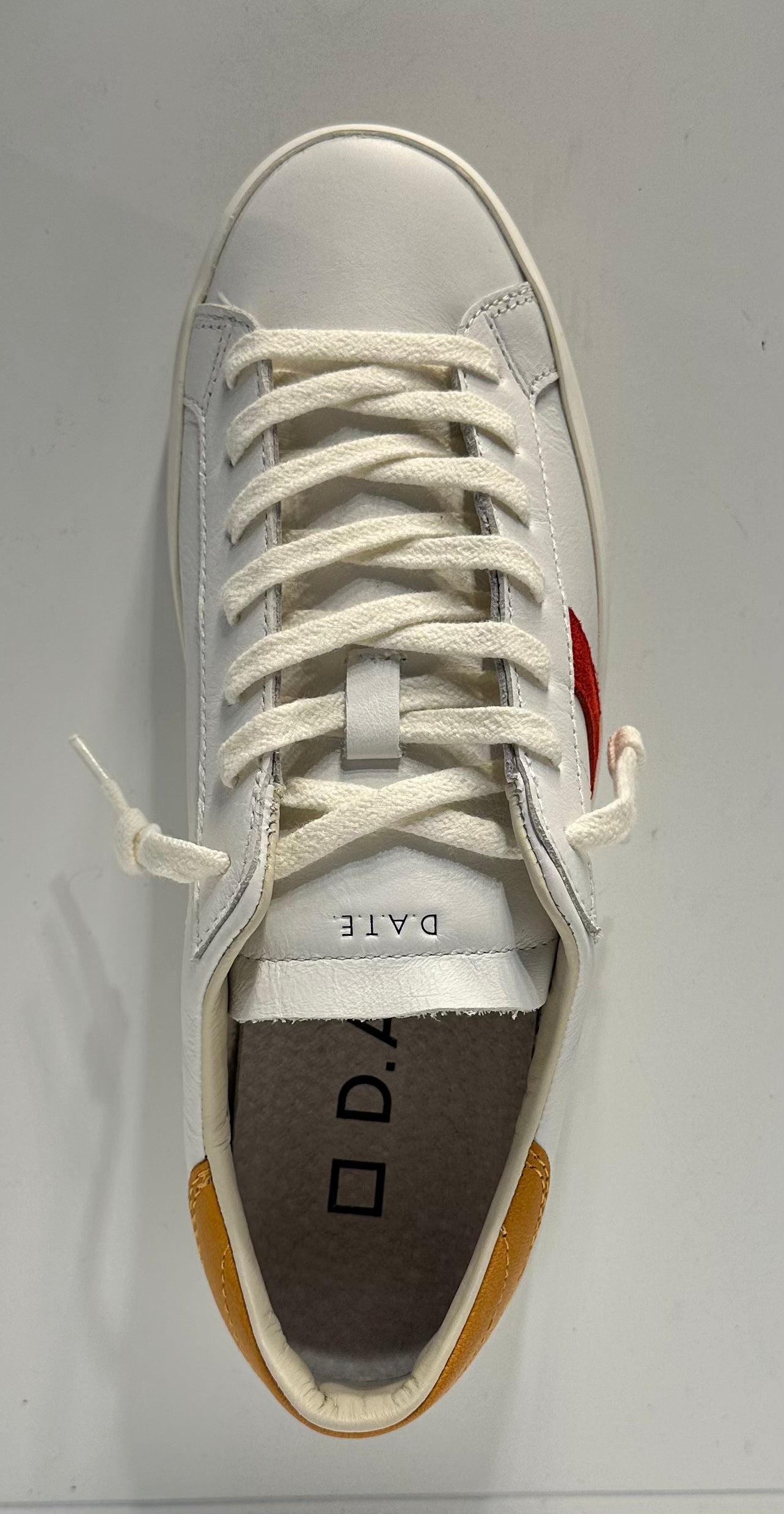 D.A.T.E. Hillow Calf White-Orange