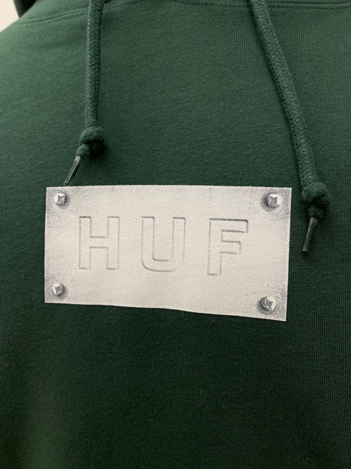 Huf Felpa cappuccio verde con stampe