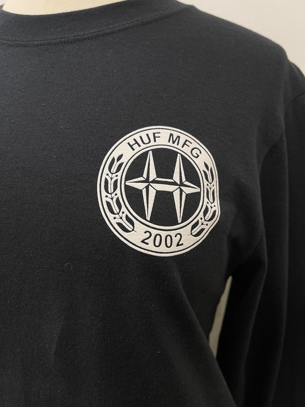 Huf long sleeve nero con logo
