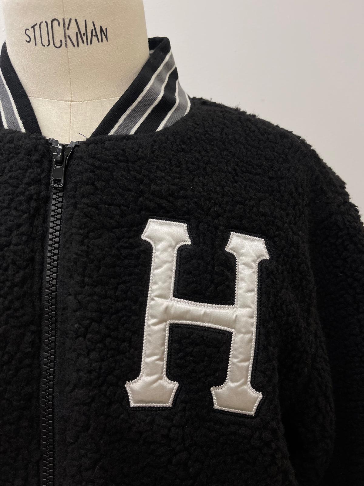 Huf giacca pile con logo