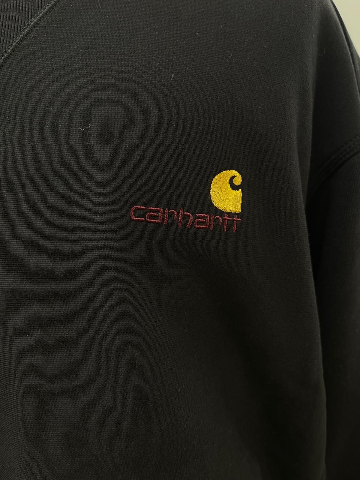Carhartt felpa nera con logo