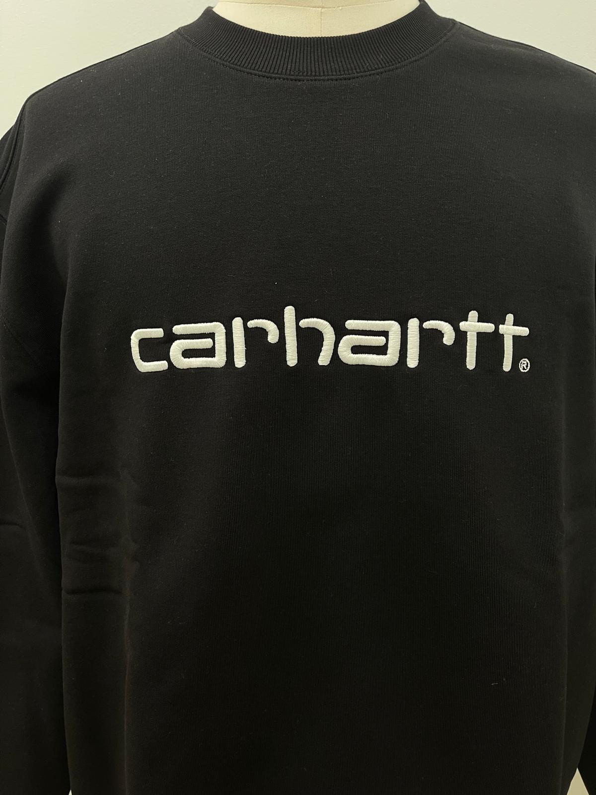 Carhartt felpa con logo ricamato