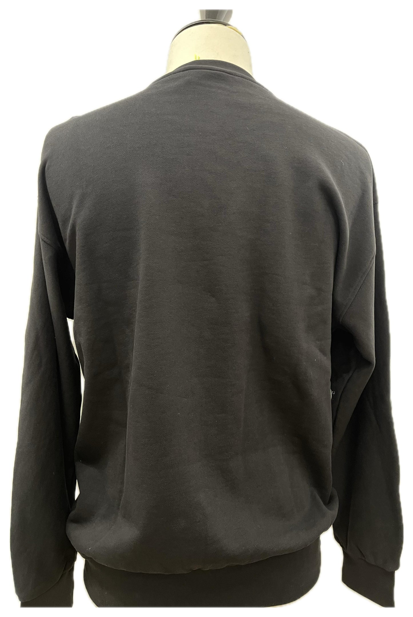 Disclaimer Felpa nera con maxi logo graffiti