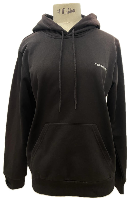 Carhartt felpa con cappuccio e logo effetto slavato
