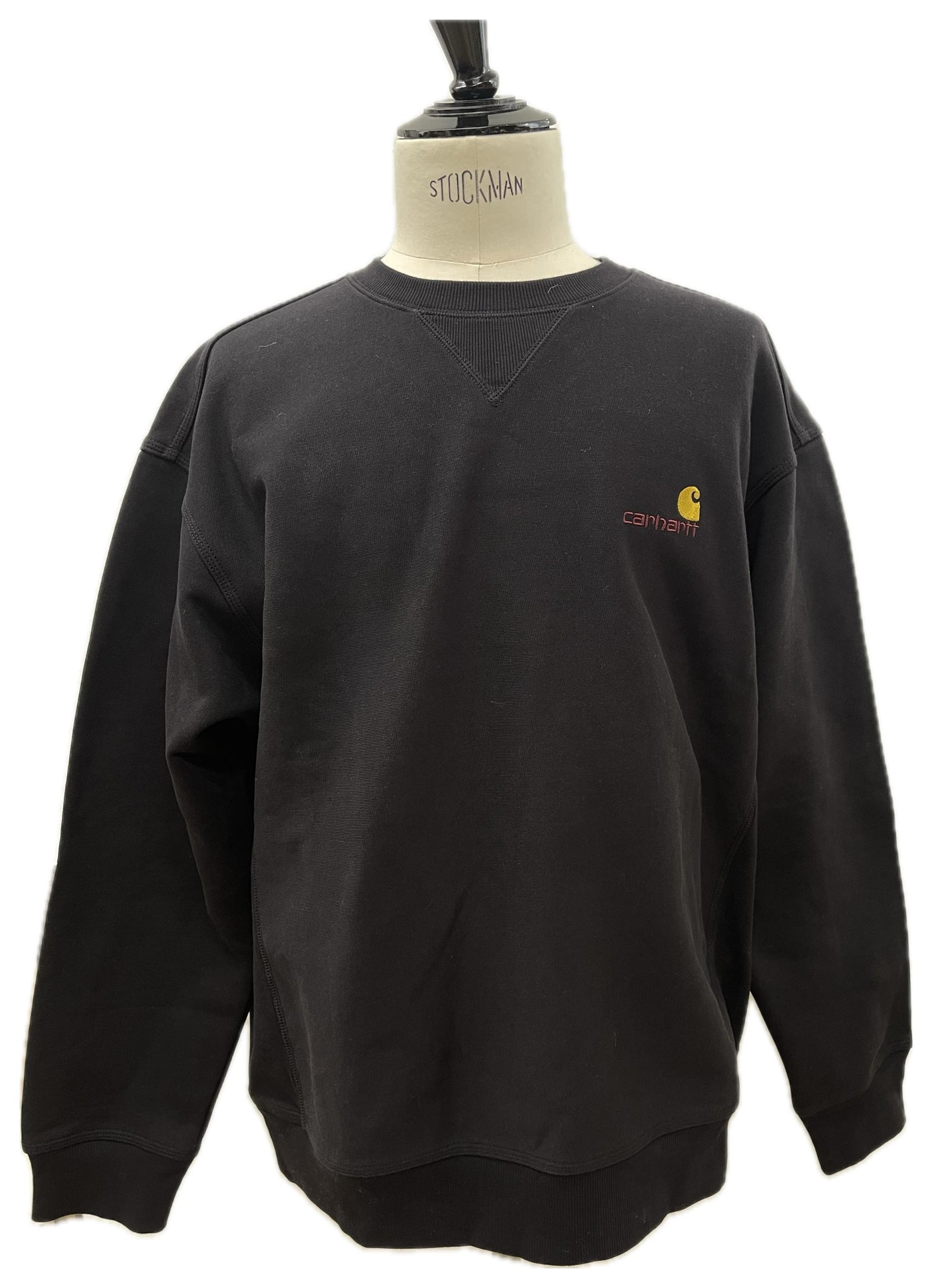 Carhartt felpa nera con logo