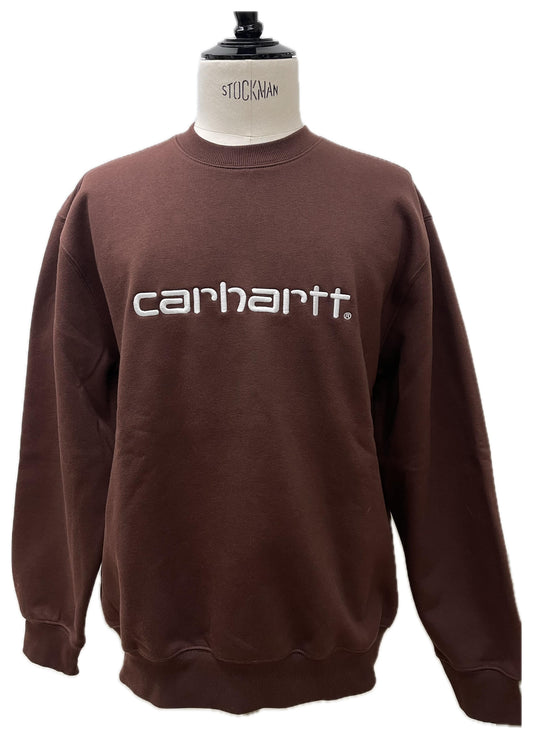 Carhartt felpa con logo ricamato