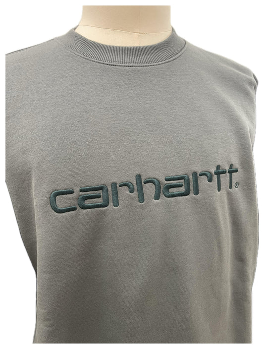Carhartt felpa con logo ricamato petto