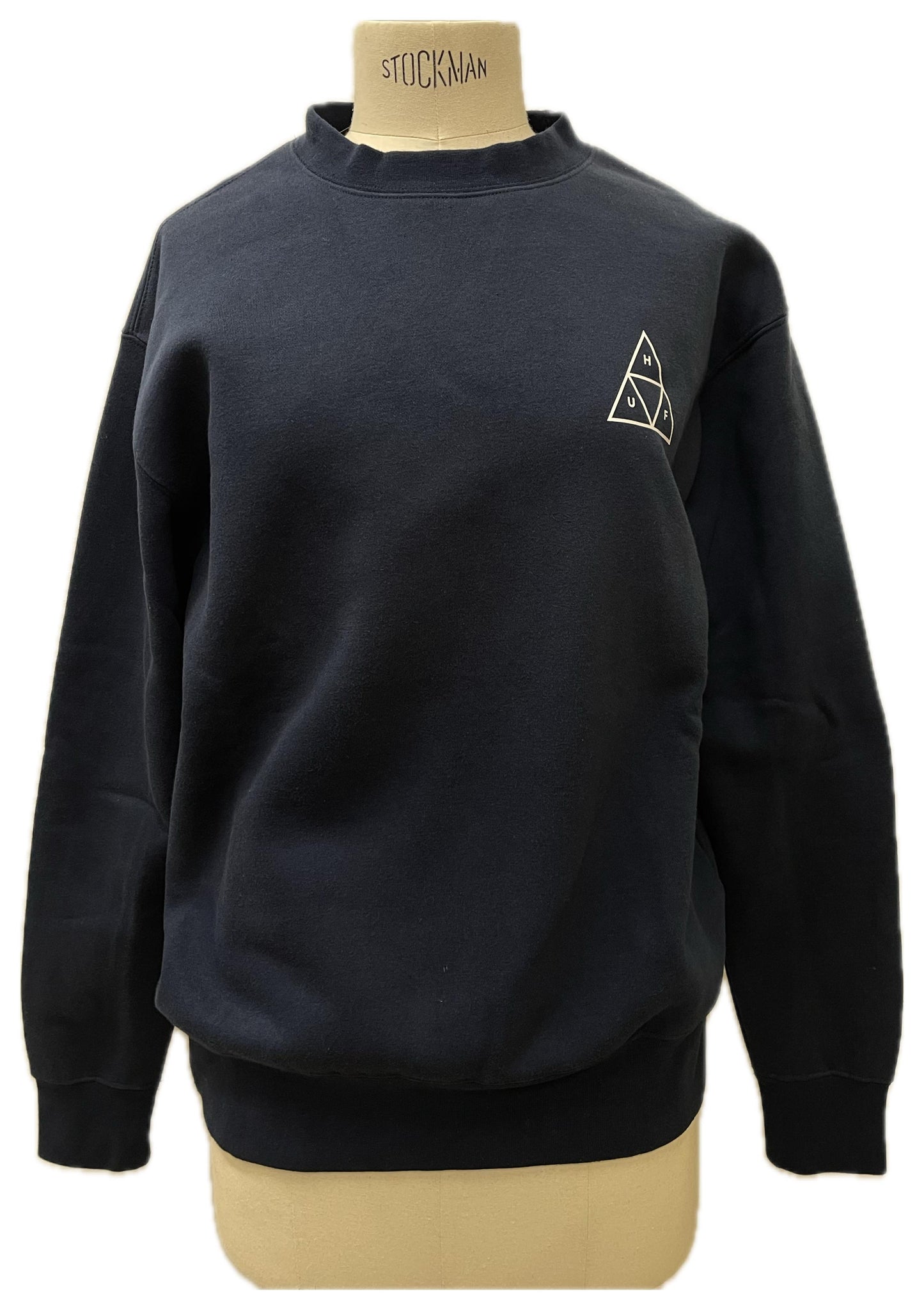 Huf felpa blu logo triangolo