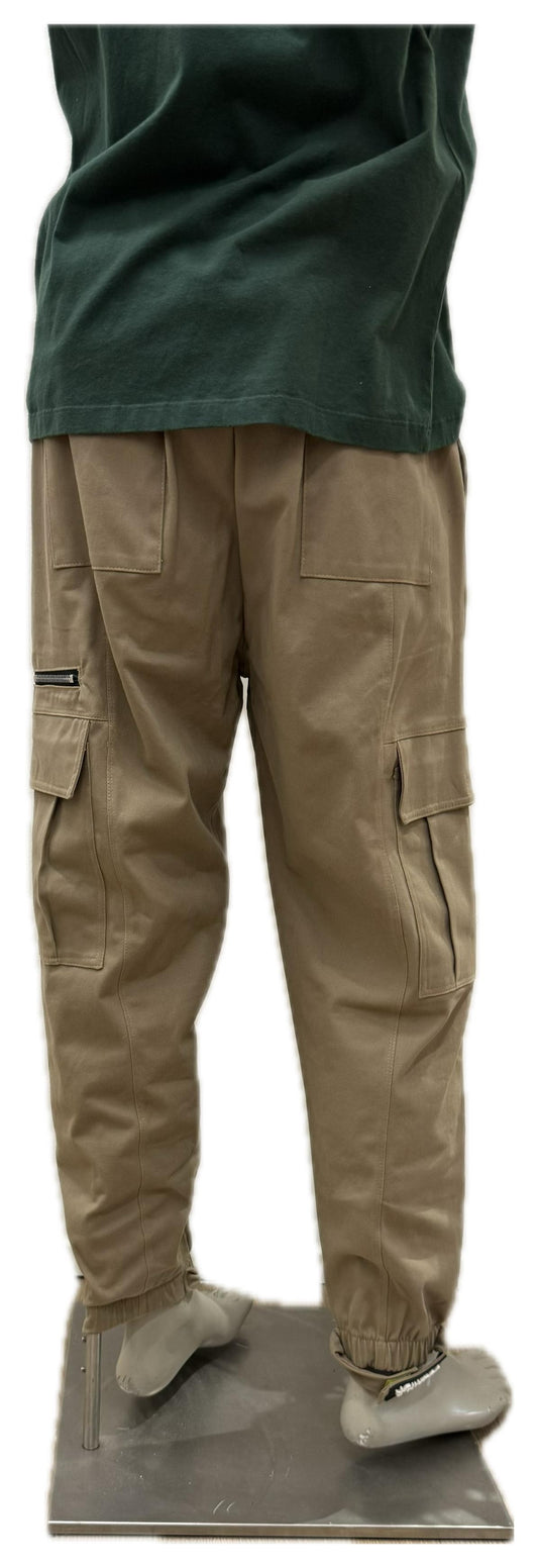 Disclaimer Pantaloni Cargo Marrone Chiaro Streetwear Unisex