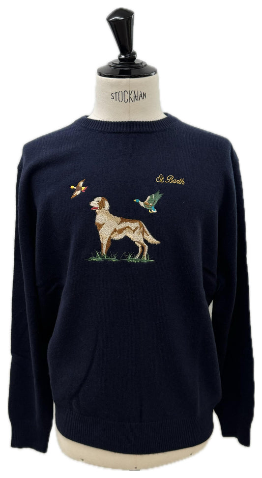 Saint Barth maglione con disegno cane