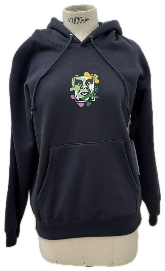 Obey felpa blu con ricamo