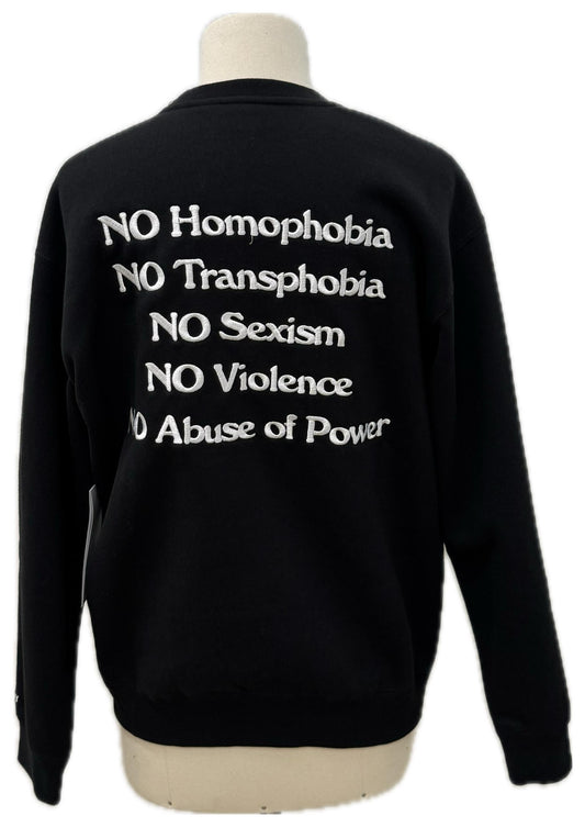 Obey felpa scritta dietro