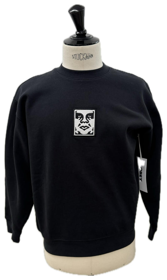 Obey felpa logo ricamato