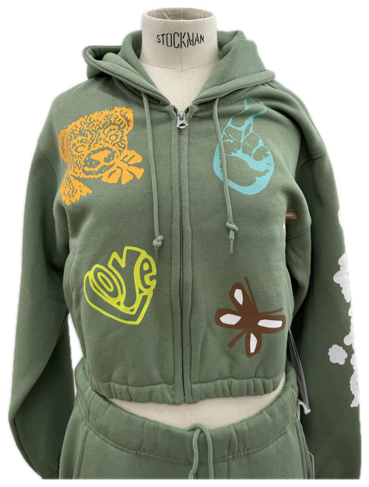 Obey felpa con cappuccio e zip