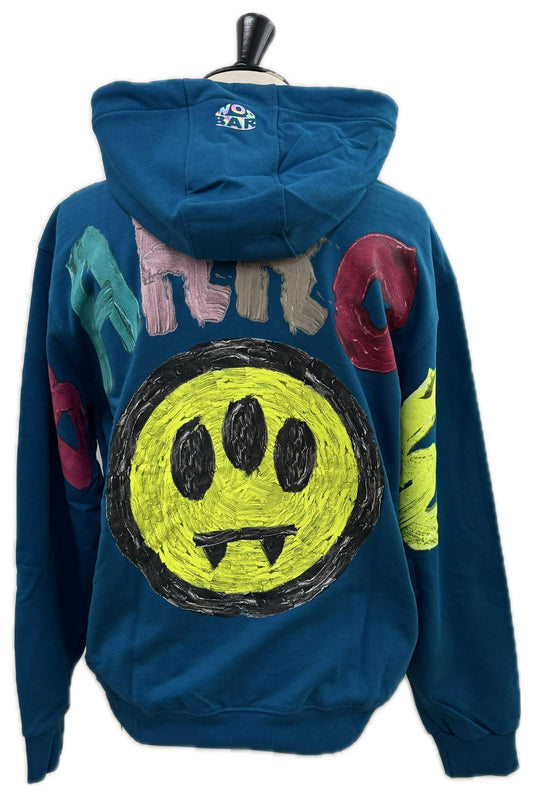 Barrow felpa cappuccio con cappuccio e stampa dietro multicolor