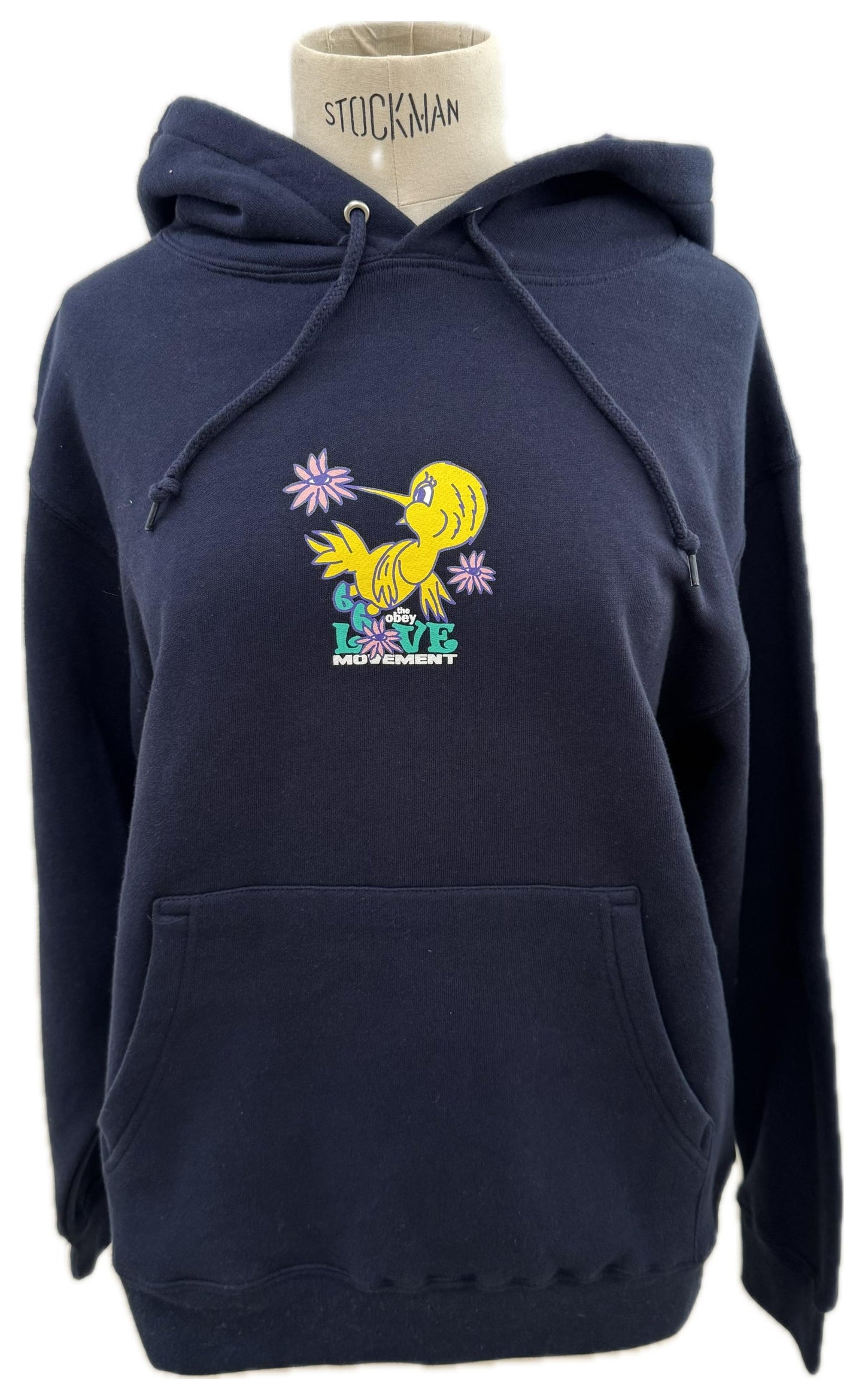 Obey felpa con cappuccio e stampa