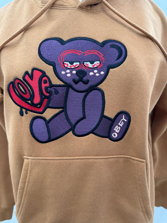 Obey felpa con cappuccio e ricami
