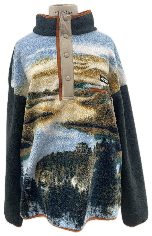 Columbia maglione con fantasia e bottoni