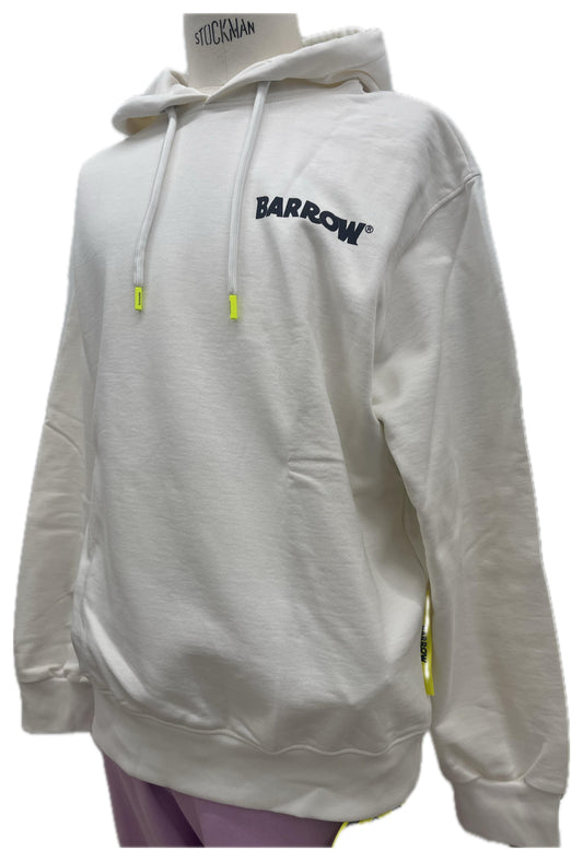 Barrow Hoodie dal mood street essenziale davanti e “wow” dietro