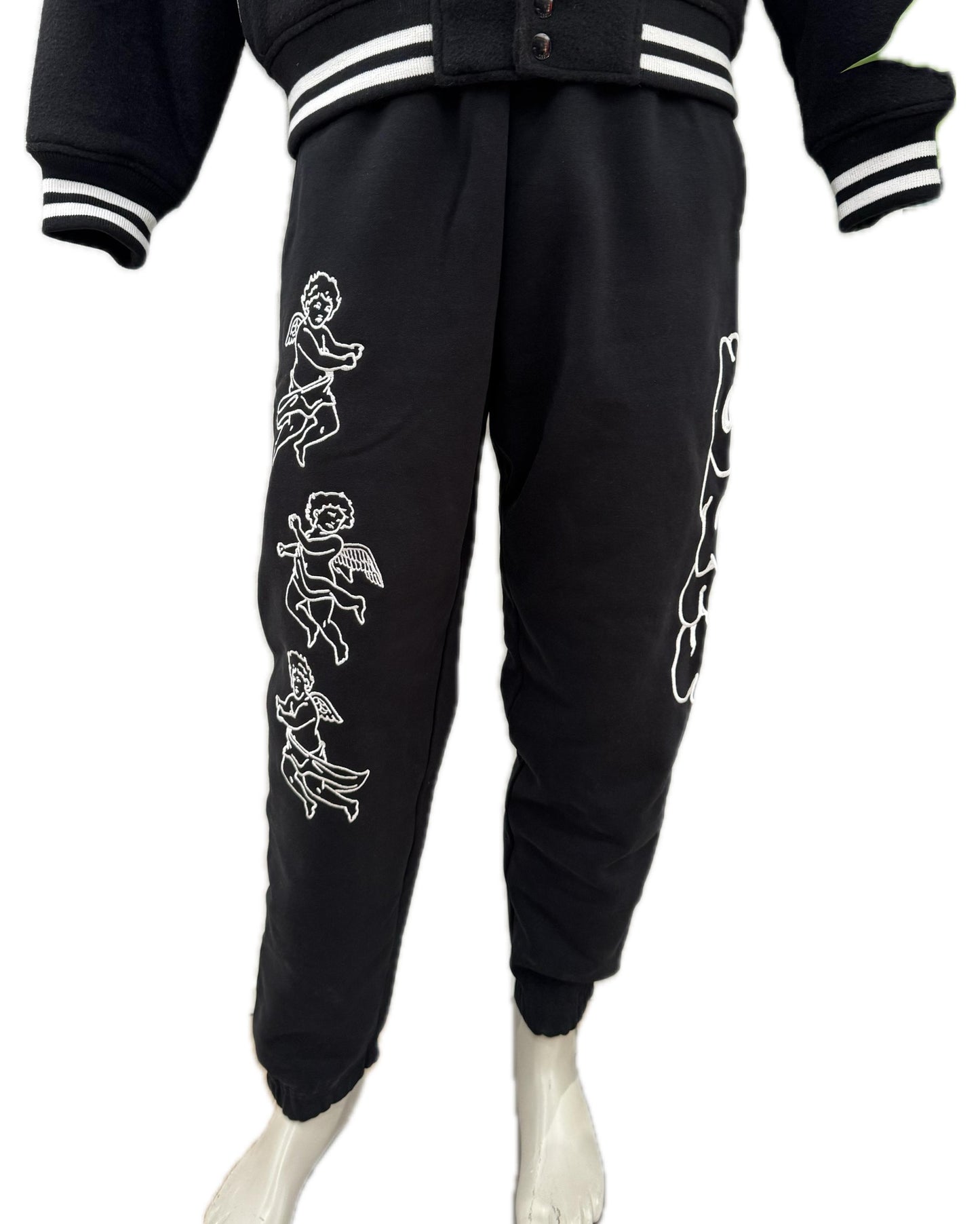 Obey pantalone tuta con stampa angeli