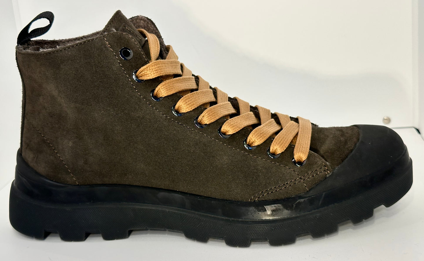 PANCHIC- ANKLE BOOT EBONY CAMEL