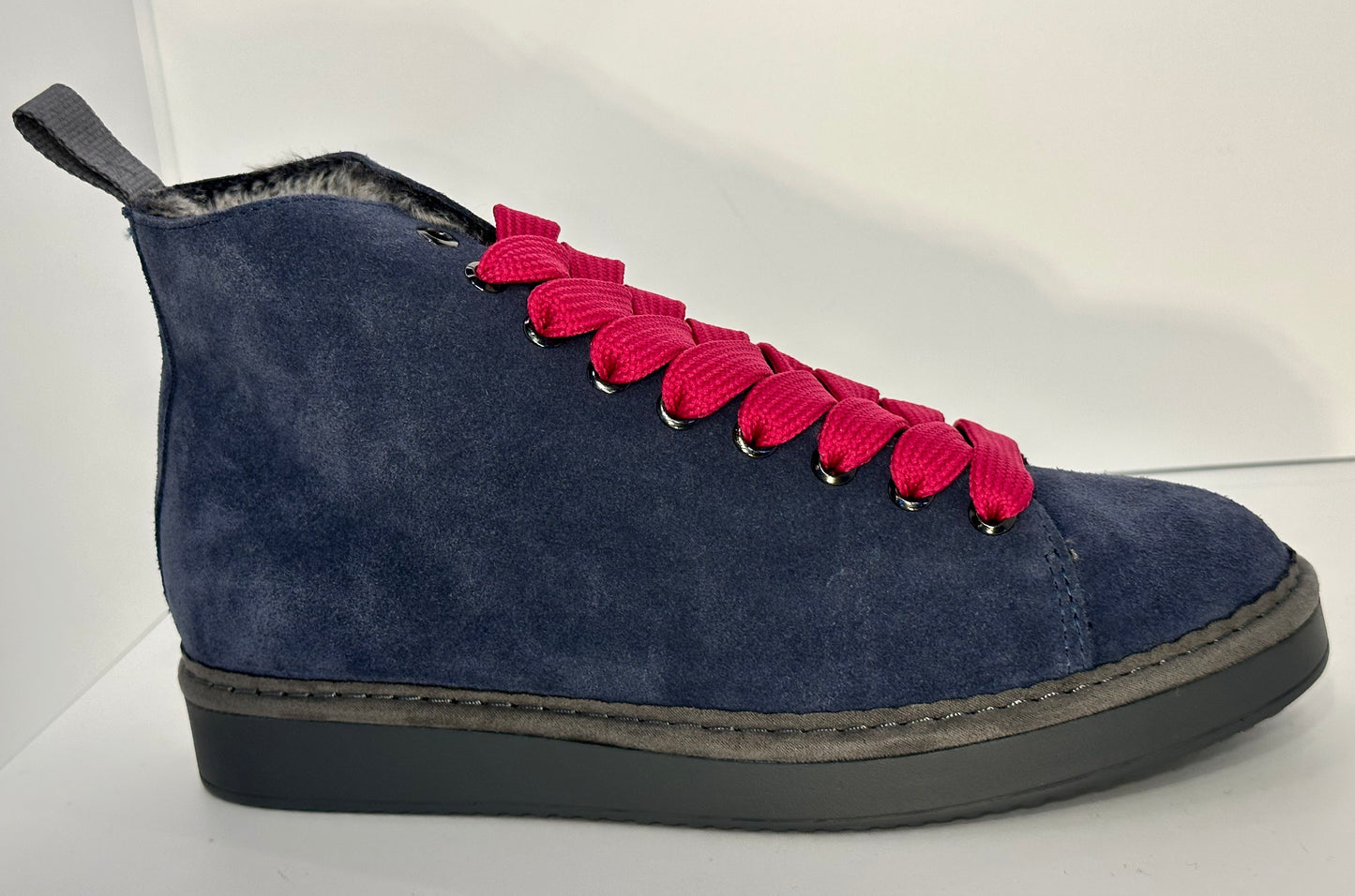 PANCHIC- ANKLE BOOT DARK BLUE FUCHSIA