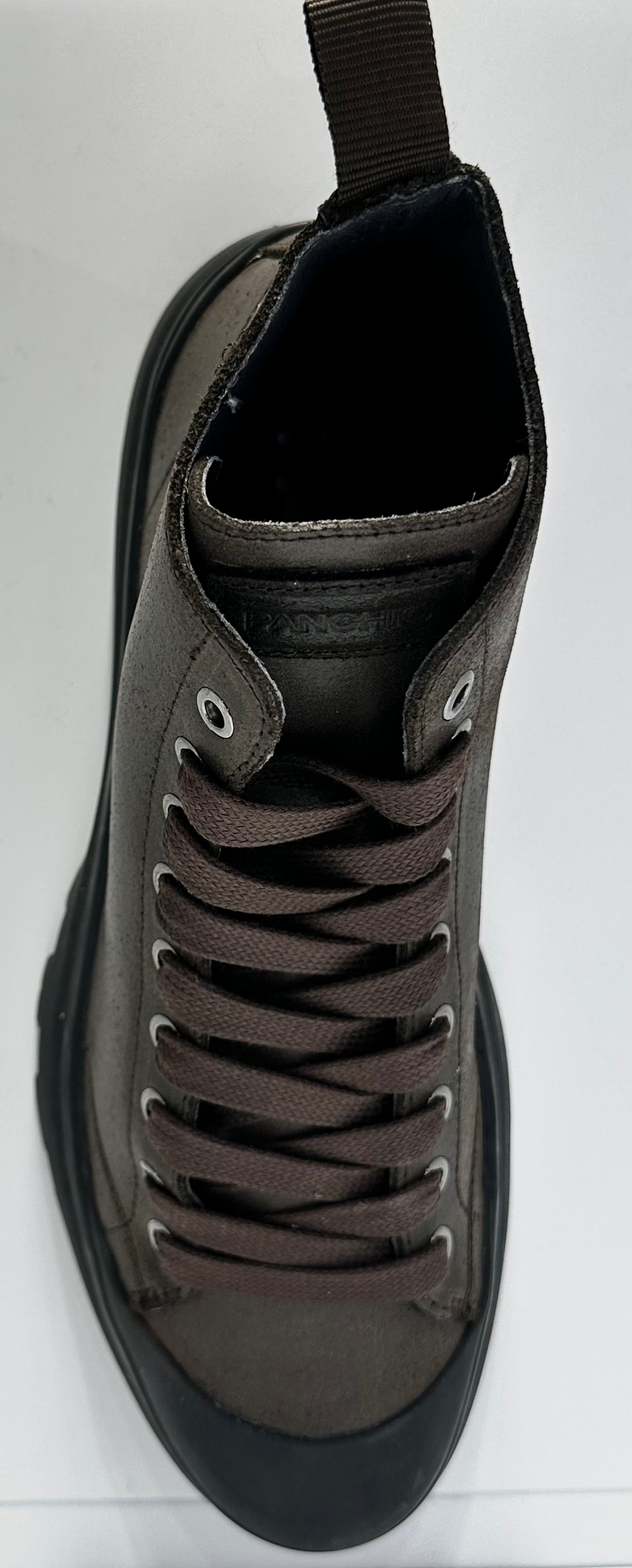 PANCHIC- ANKLE BOOT WAXED SUEDE EBONY