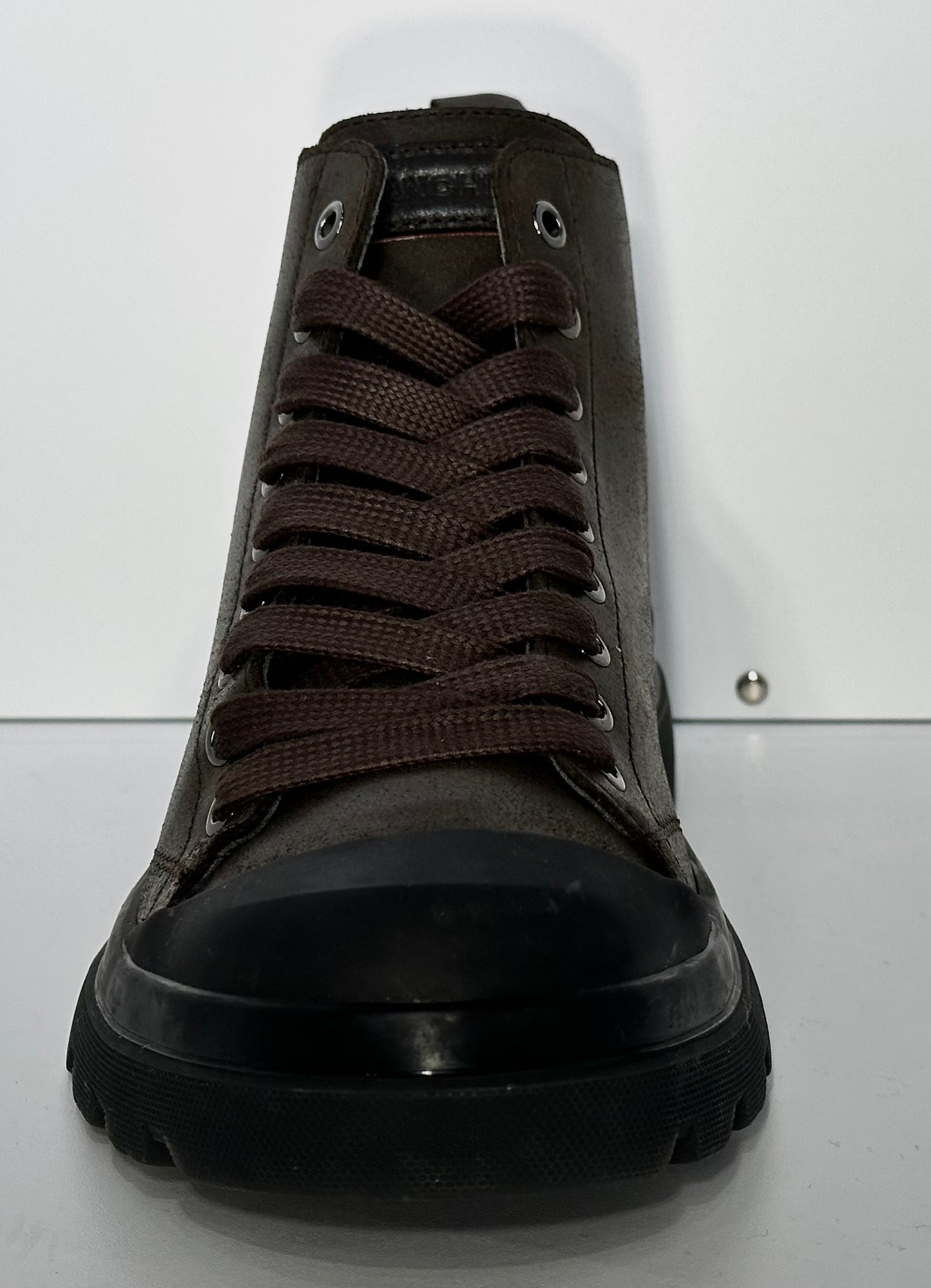 PANCHIC- ANKLE BOOT WAXED SUEDE EBONY