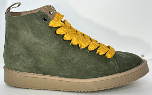 PANCHIC- ANKLE BOOT MILITARY GREEN-YELLOW
