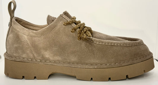 PANCHIC- LACE UP-SHOE SUEDE WALNUT